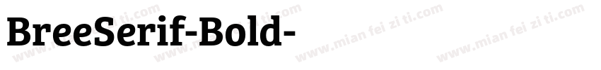BreeSerif-Bold字体转换