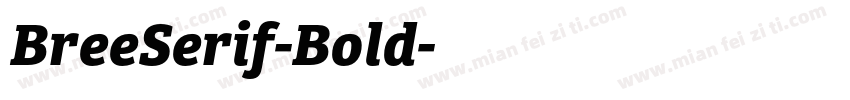 BreeSerif-Bold字体转换