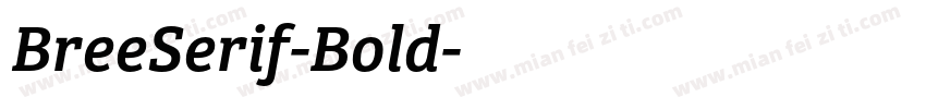 BreeSerif-Bold字体转换