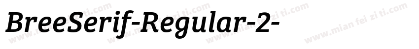 BreeSerif-Regular-2字体转换