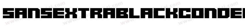 SansExtraBlackConden字体转换
