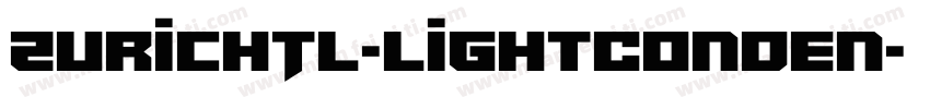 ZurichTL-LightConden字体转换
