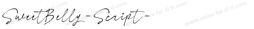SweetBelly-Script字体转换