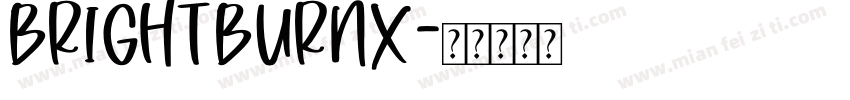 BrightBurnX字体转换