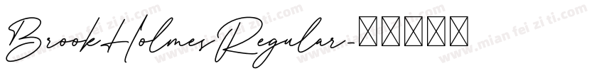 BrookHolmesRegular字体转换