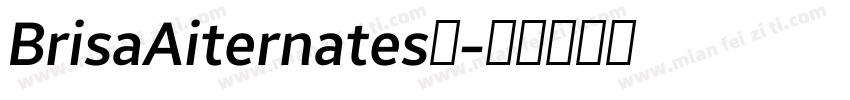 BrisaAiternates中字体转换