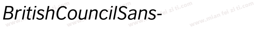 BritishCouncilSans字体转换