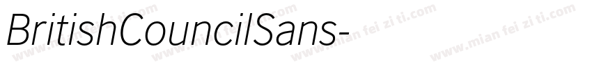 BritishCouncilSans字体转换