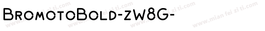 BromotoBold-zW8G字体转换