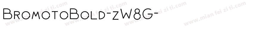 BromotoBold-zW8G字体转换