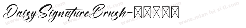 DaisySignatureBrush字体转换