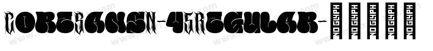CoreSansN-45Regular字体转换