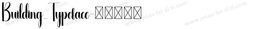 Building_Typeface字体转换