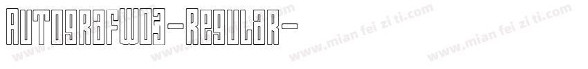 AutografW03-Regular字体转换