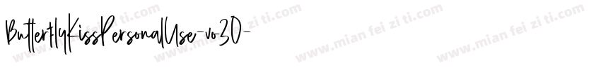 ButterflyKissPersonalUse-vo3O字体转换