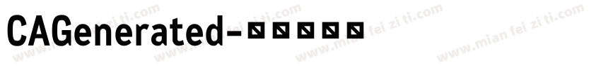 CAGenerated字体转换