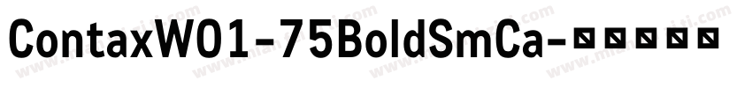 ContaxW01-75BoldSmCa字体转换