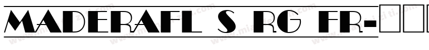 MaderaFL_S_Rg_Fr字体转换