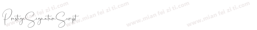 PrestigeSignatureScript字体转换