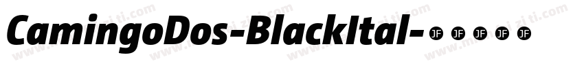 CamingoDos-BlackItal字体转换