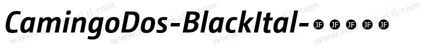 CamingoDos-BlackItal字体转换