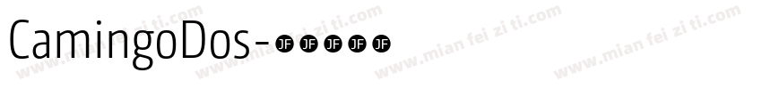 CamingoDos字体转换