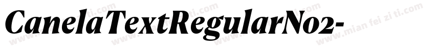 CanelaTextRegularNo2字体转换