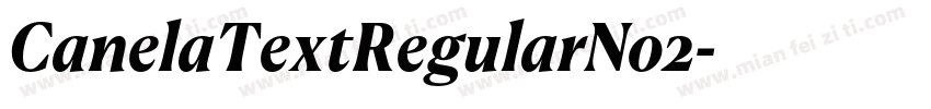 CanelaTextRegularNo2字体转换