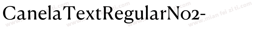 CanelaTextRegularNo2字体转换