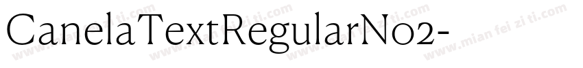 CanelaTextRegularNo2字体转换