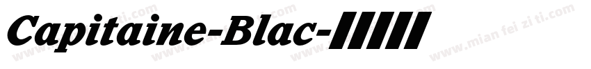 Capitaine-Blac字体转换