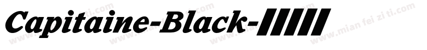 Capitaine-Black字体转换
