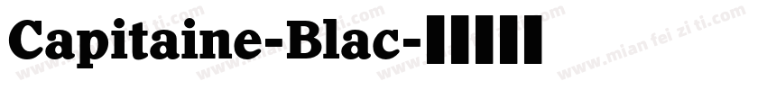 Capitaine-Blac字体转换