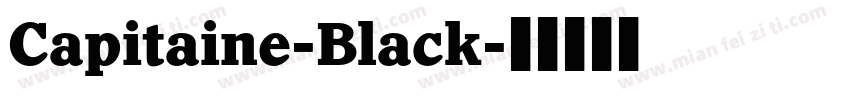 Capitaine-Black字体转换