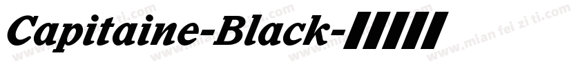 Capitaine-Black字体转换