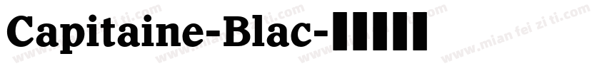 Capitaine-Blac字体转换