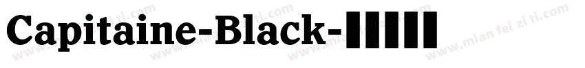 Capitaine-Black字体转换