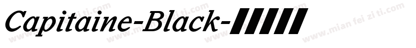 Capitaine-Black字体转换