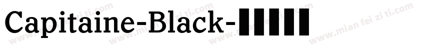 Capitaine-Black字体转换