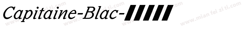 Capitaine-Blac字体转换
