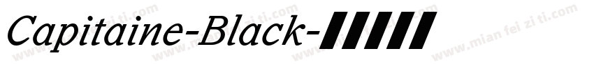 Capitaine-Black字体转换