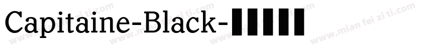 Capitaine-Black字体转换