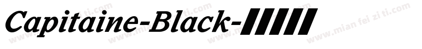 Capitaine-Black字体转换