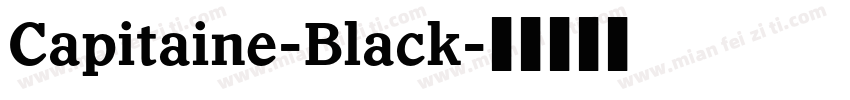 Capitaine-Black字体转换