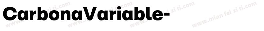 CarbonaVariable字体转换