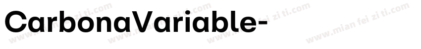 CarbonaVariable字体转换