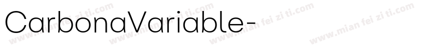 CarbonaVariable字体转换