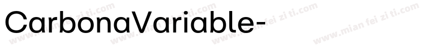 CarbonaVariable字体转换