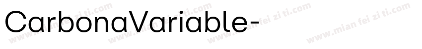 CarbonaVariable字体转换