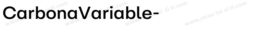 CarbonaVariable字体转换